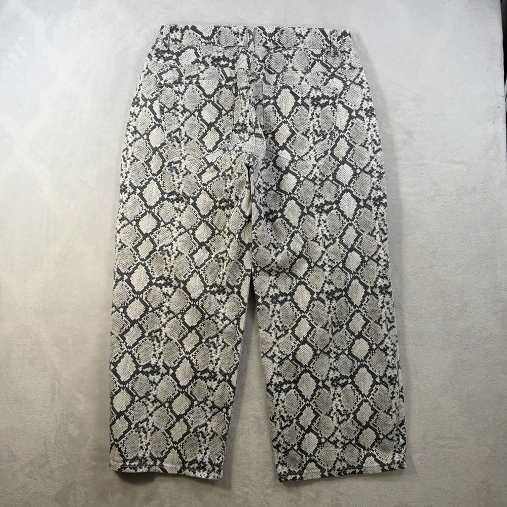 Disclosure Wide Leg Snake Print Jeans Size 14W - Picture 4 of 9
